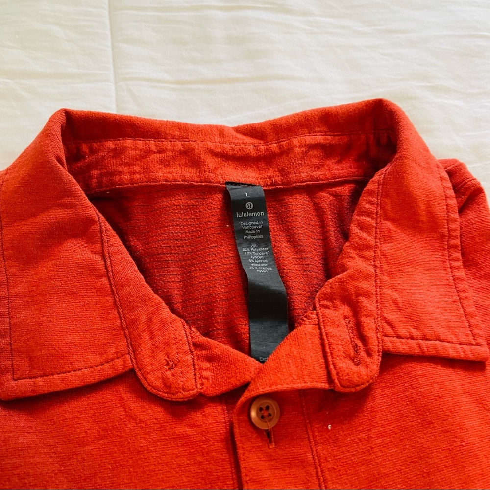 Lululemon Orange Polo